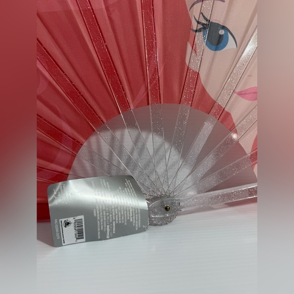 Little Mermaid Fan/Disney Ariel The Little Mermaid Retired Jumbo Hand Fan - Picture 6 of 14